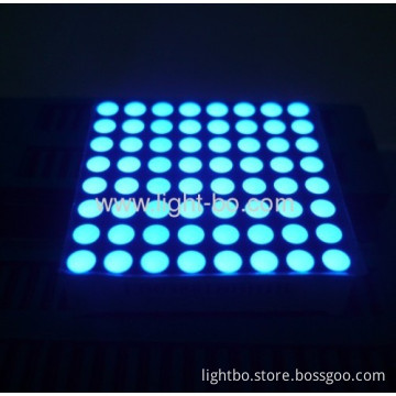 2.0" 5mm 8 X 8 Ultra Bright Blue Dot Matrix Led Displays For Elevator Position Indicators And Display Screens 